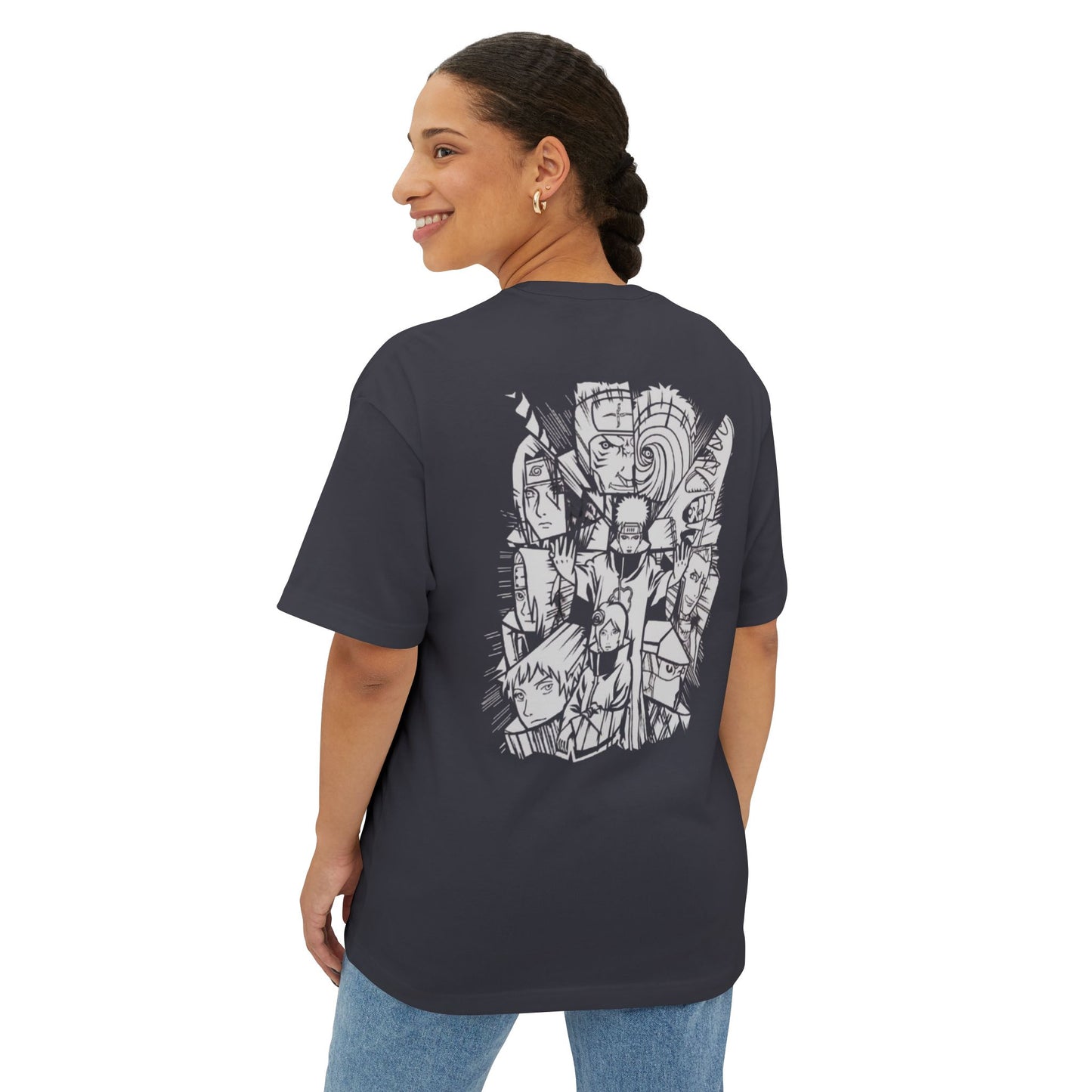 Graphic Oversized Boxy Tee - Unique Black Design for Casual Comfort