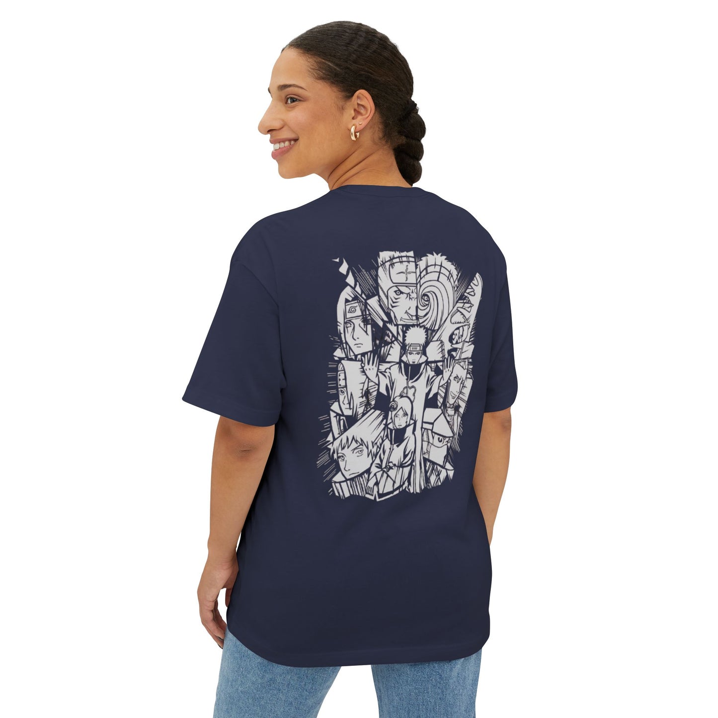 Graphic Oversized Boxy Tee - Unique Black Design for Casual Comfort