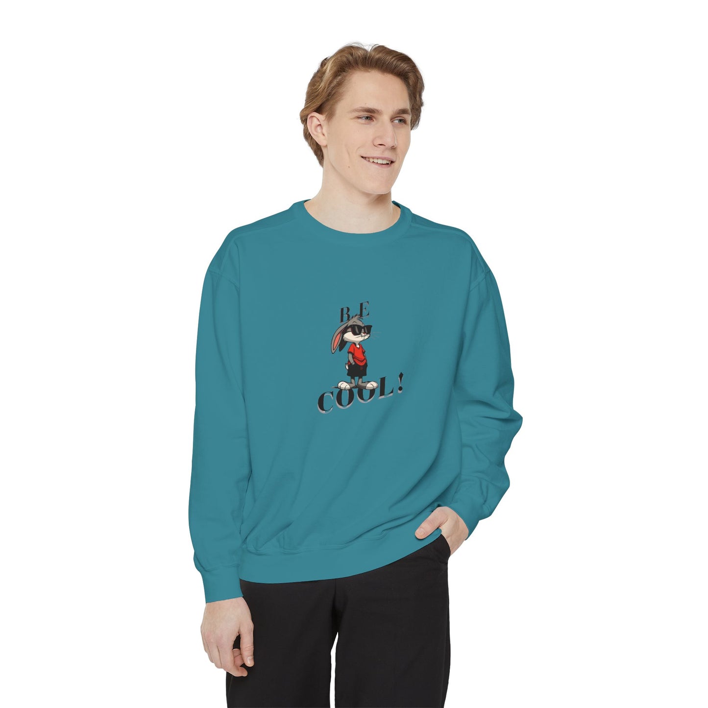 Cool Vibes Unisex Garment-Dyed Sweatshirt - Be Cool Design