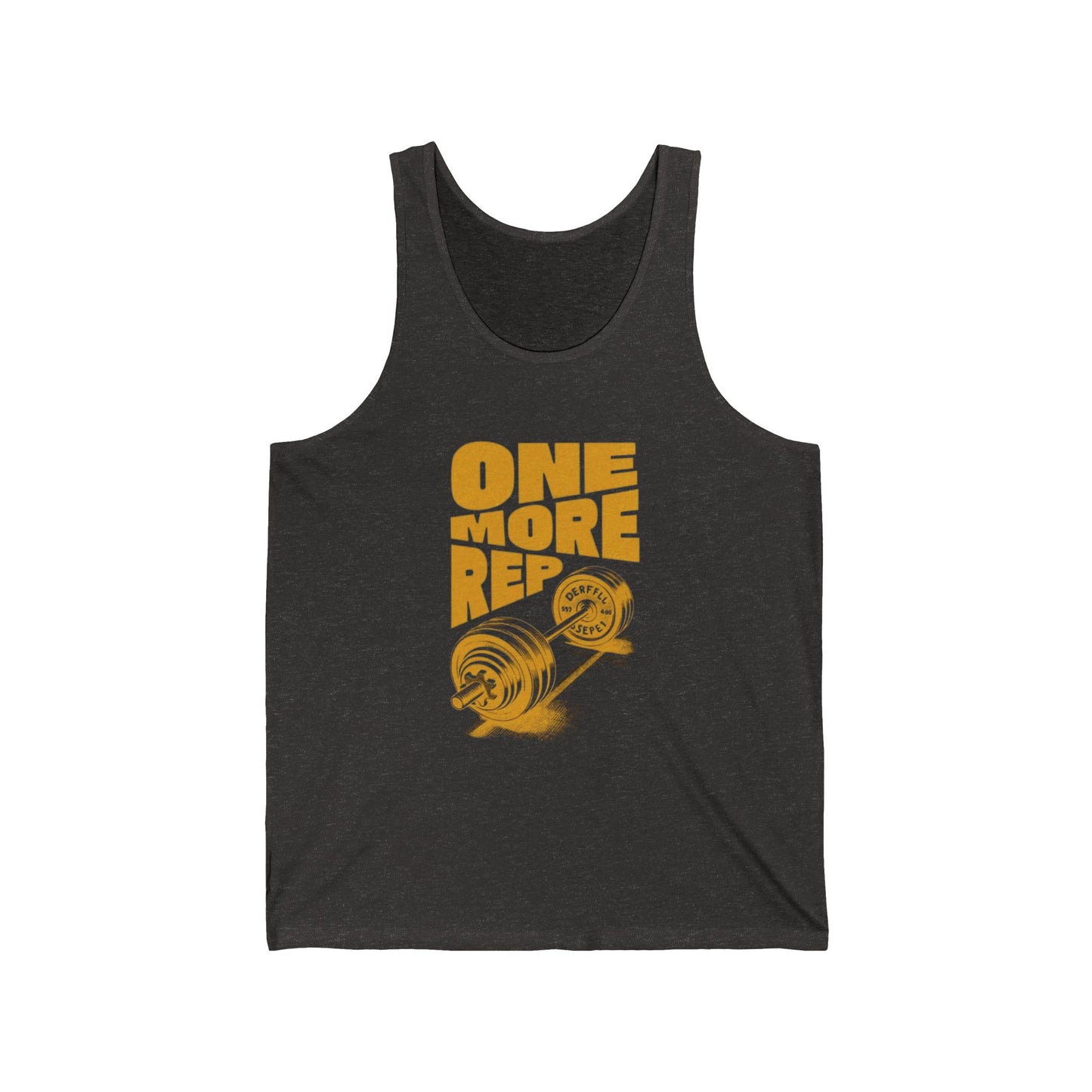 One More Rep Unisex Jersey Tank - Fitness Motivation Workout Top