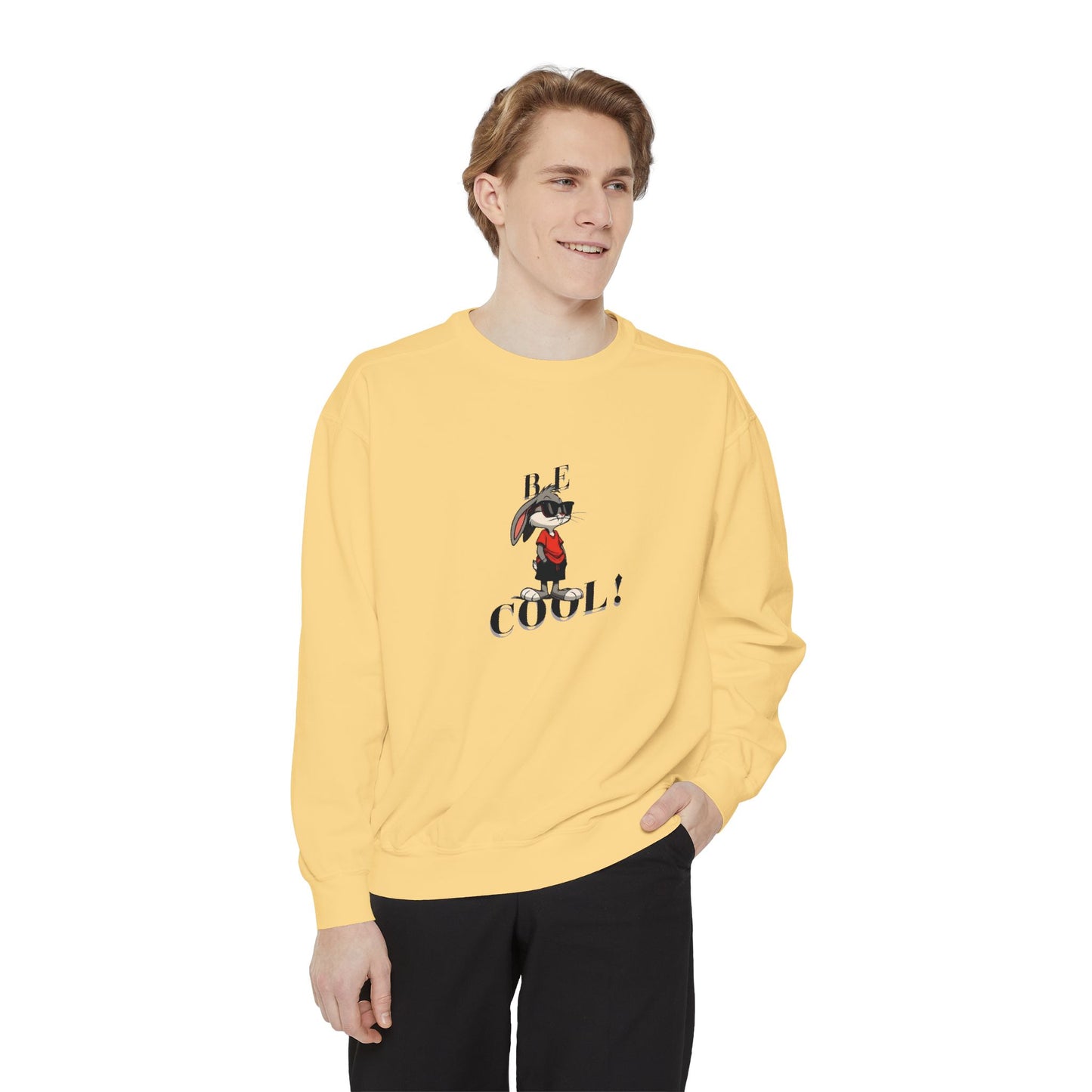 Cool Vibes Unisex Garment-Dyed Sweatshirt - Be Cool Design
