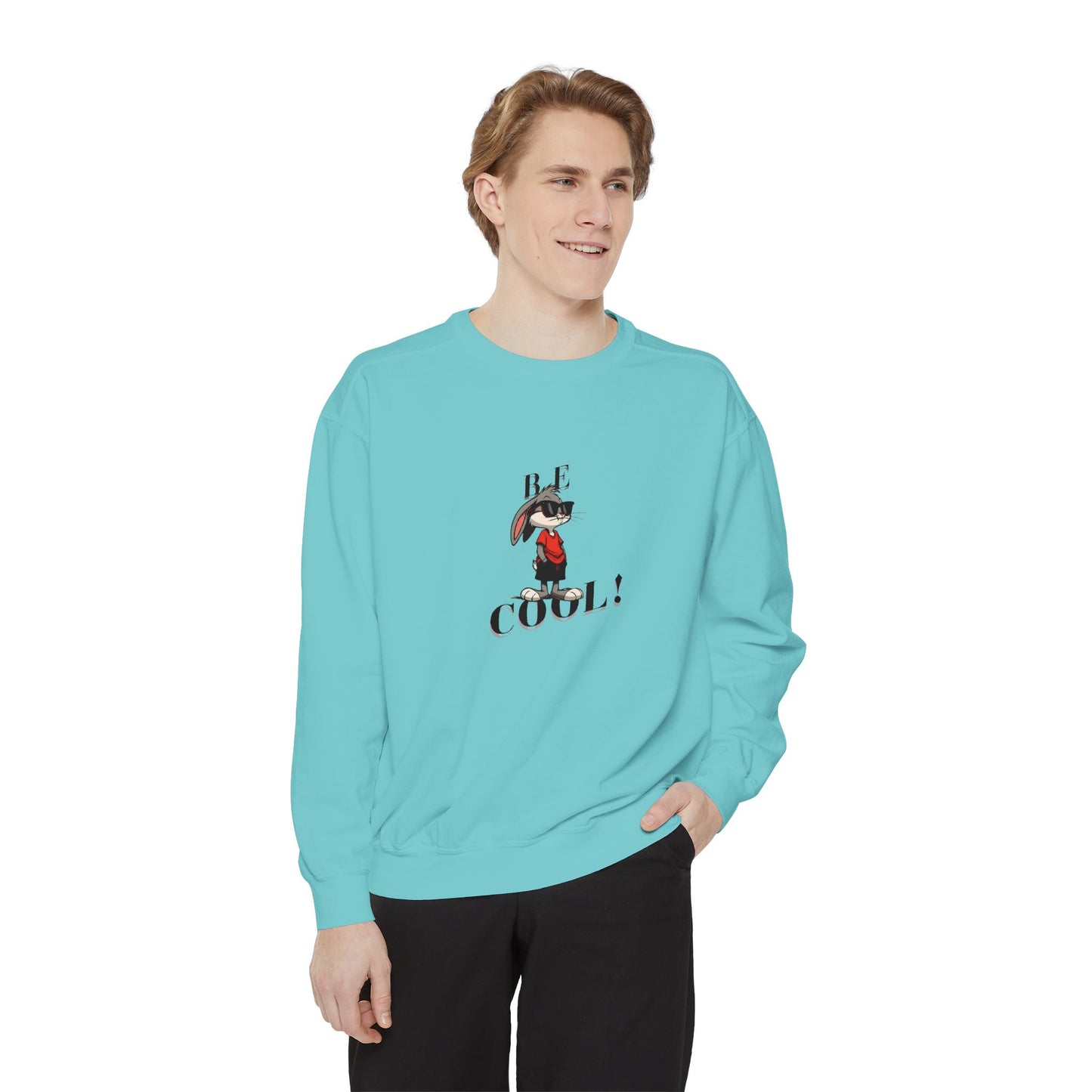 Cool Vibes Unisex Garment-Dyed Sweatshirt - Be Cool Design