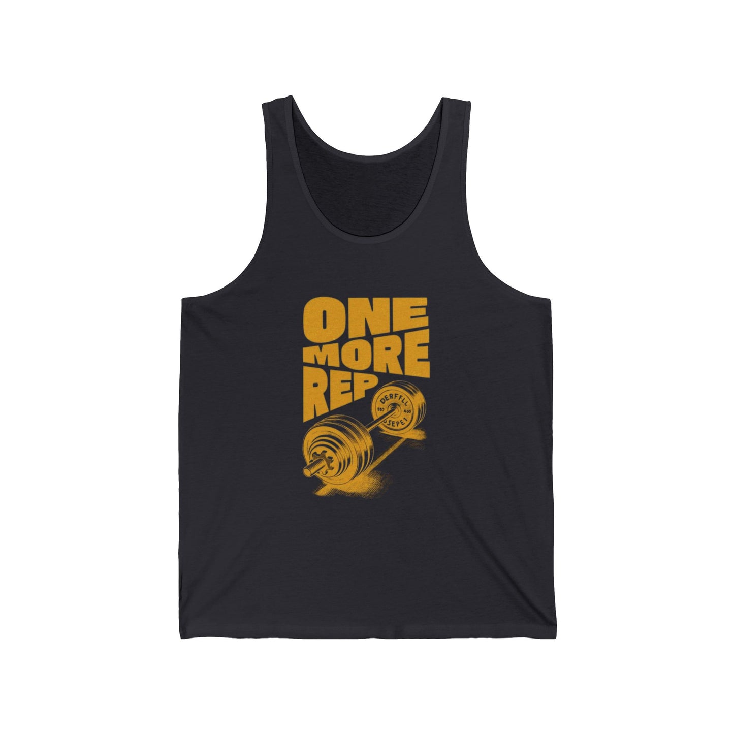 One More Rep Unisex Jersey Tank - Fitness Motivation Workout Top