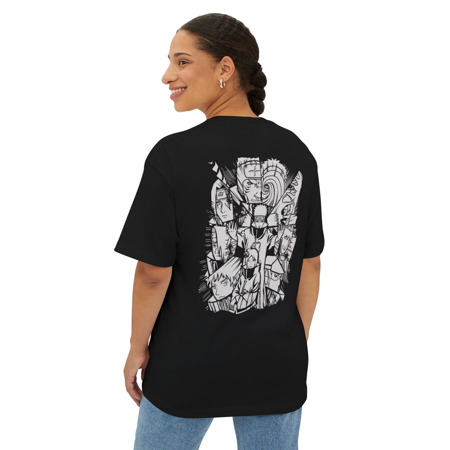Graphic Oversized Boxy Tee - Unique Black Design for Casual Comfort