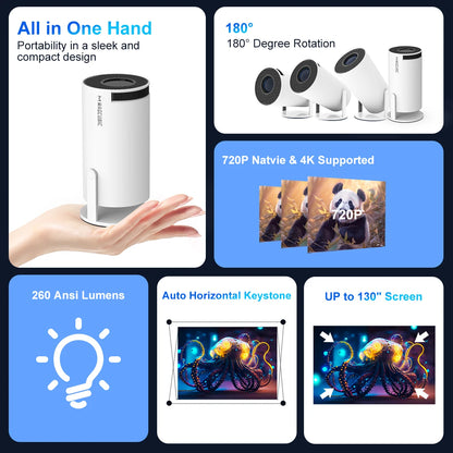 Magcubic 4K Wifi6 Projector Android 11 260  Home Cinema Outdoor portable HY300 Pro